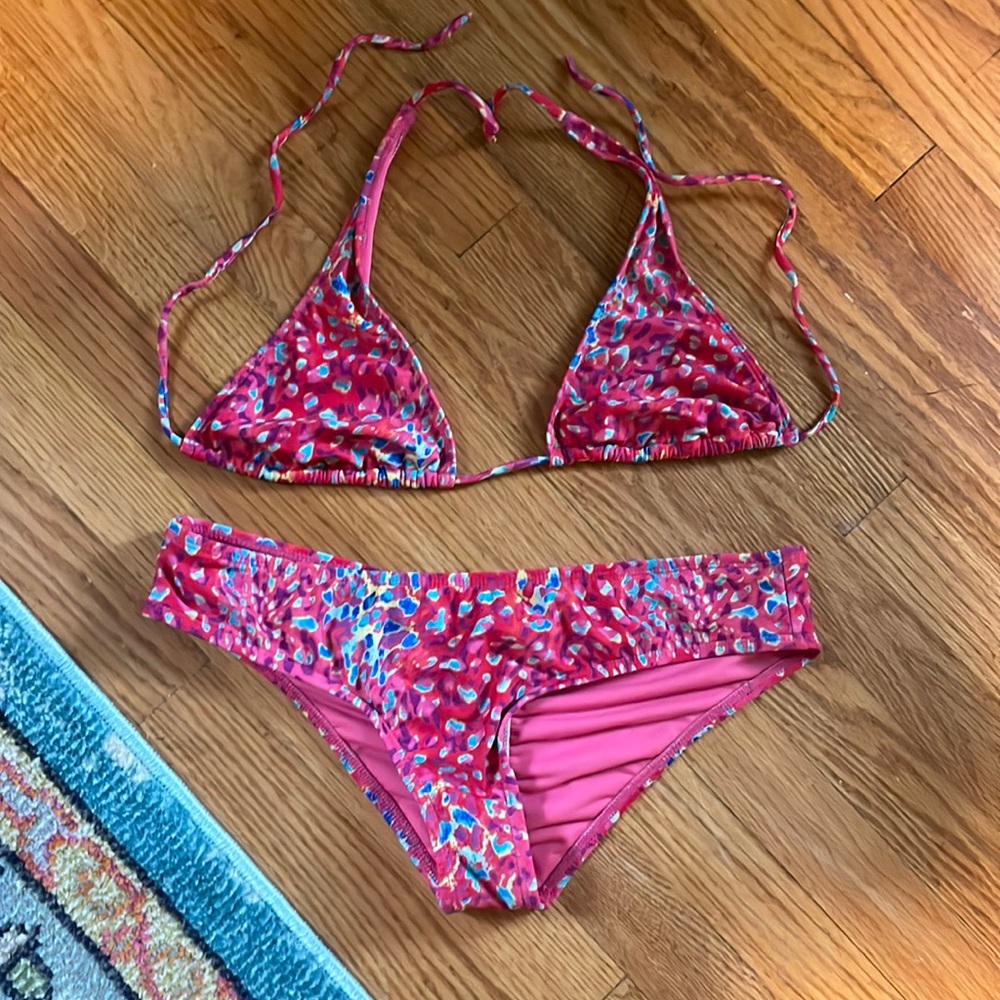 Candies bikini set halter top small bottom large